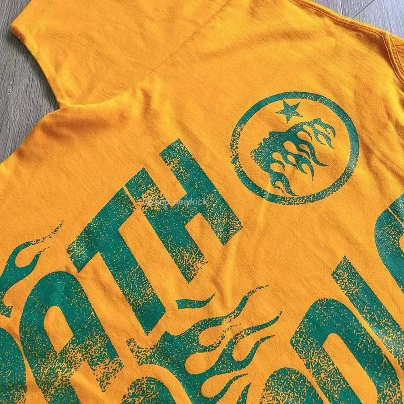 Hellstar Jesus Emblem Yellow T Shirt (6) - www.newkick.org